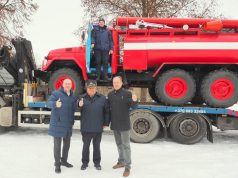 Ukmergės miestams-partneriams Ukrainoje perduotas gaisrinis automobilis ir elektros generatoriai (video)