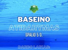 Plaukimo baseinas pradeda naują sezoną