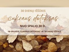 Nuo spalio 30 d. cukraus detokso iššūkis: žada sumažėjusį svorį ir geresnę savijautą