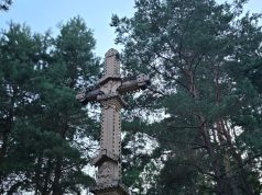 Sustabdyta akimirka: Kryžius parke