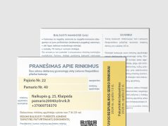 Vyriausioji rinkimų komisija (VRK) informuoja, kad rinkėjams pradedami platinti pranešimai apie spalio 13 d. vyksiančius Seimo rinkimus