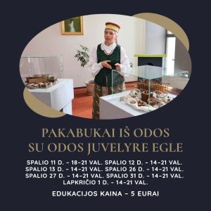 Edukacija: Pakabukai iš odos Taujėnų dvare