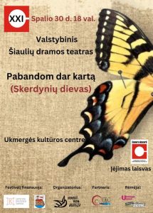 Kamerinių teatrų festivalio „Camera obscura“ spektaklis „Pabandom dar kartą (Skerdynių dievas) @ Ukmergės kultūros centras