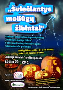Paroda „Šviečiantys moliūgų žibintai“ (prie KC po ąžuolais)