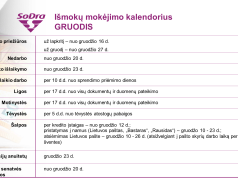 „Sodros“ pensijos ir išmokos pasieks gyventojus dar iki švenčių