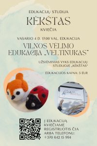Vilnos vėlimo edukacija (edukacijų studija „Kėkštas“) @ Ukmergės kultūros centras, edukacijų studija „Kėkštas“