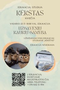Užgavėnių kaukių gamybos edukacija (edukacijų studija „Kėkštas“) @ Ukmergės kultūros centras, edukacijų studija „Kėkštas“