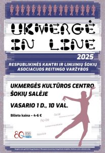 Respublikinės kantri ir linijinių šokių asociacijos reitingo varžybos „In Line Ukmergė 2025“ (šokių salė) @ Ukmergės kultūros centras