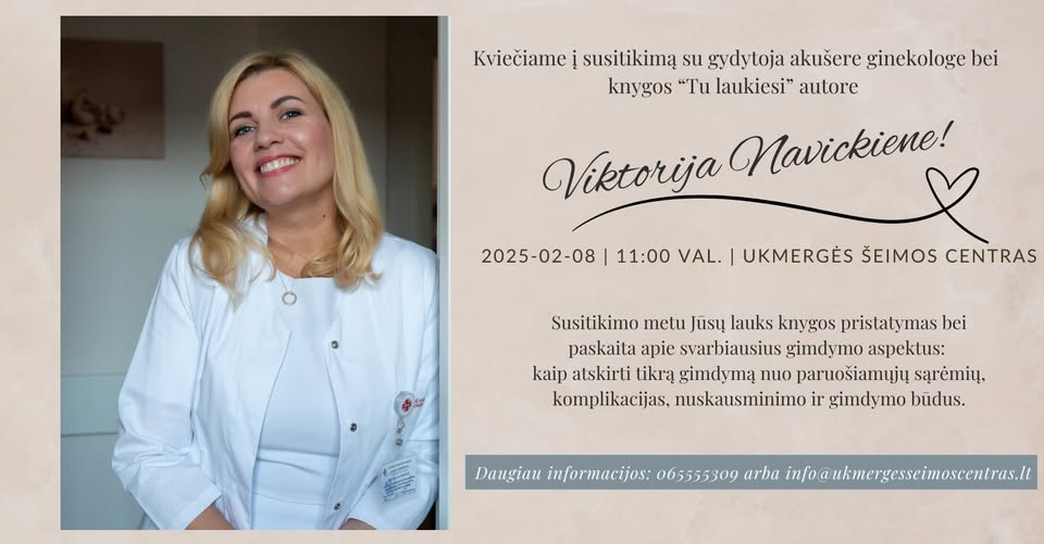 Susitikimas su knygos „Tu laukiesi” autore Viktorija Navickiene Susitikimas su knygos „Tu laukiesi” autore Viktorija Navickiene