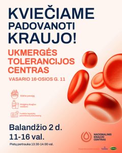 Kraujo donorystės akcija @ Ukmergės tolerancijos centras
