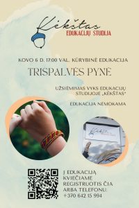Edukacija šeimoms „Trispalvės pynė“ (edukacijų studija „Kėkštas“) @ Ukmergės kultūros centras, edukacijų studija „Kėkštas“