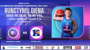 U13 berniukų krepšinio čempionatas: Ukmergės SC Jusema - Knašiaus KM II @ Ukmergės Užupio pagr. mokykla