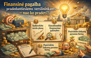Finansinė pagalba pradedantiesiems verslininkams – nuo ko pradėti?