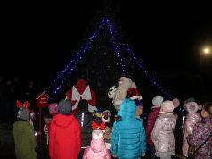 Kalėdinė eglutė sužibo Vepriuose