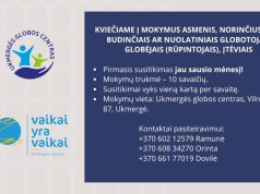 Ukmergės globos centras kviečia tapti budinčiais globotojais, globėjais (rūpintojais), įtėviais.