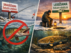 Nuo vasario 1 d. draudžiama žvejoti lydekas, leidžiama vėgėlių žvejyba
