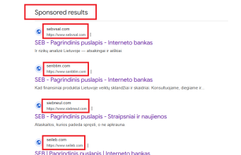Sukčiai kuria netikras svetaines: įspėja saugotis paieškos sistemose rodomų nuorodų