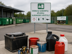 Vilniaus regione planuojama įrengti 8 naujas didelių gabaritų atliekų surinkimo aikšteles