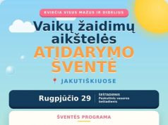 Jakutiškiuose – vaikų žaidimų aikštelės atidarymo šventė