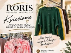 „RORIS“ drabužių parduotuvėje – naujų kolekcijų drabužiai