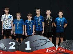 Ukmergės badmintonininkai Lietuvos taurės varžybose iškovojo prizinę vietą