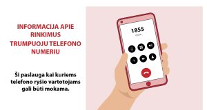 Pradeda veikti informacijos apie rinkimus trumpasis numeris 1855