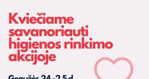 Visuomenę kviečia prisidėti: nupirkti higienos priemones bėdos ištiktiems žmonėms