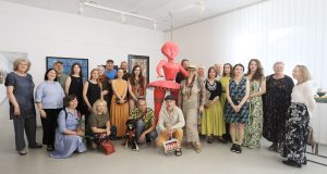 Ukmergės kultūros centro galerijoje atidaryta menininkų darbų paroda „Potėpis“