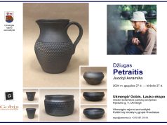 „Ukmergė/ Gobis. Lauko ekspo” parodų paviljone – Džiugo Petraičio (Merkinė) Juodoji keramika