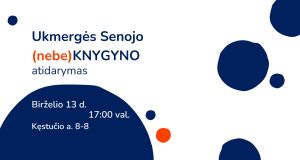 Pristatys Ukmergės Senojo (nebe)Knygyno idėją ir koncepciją