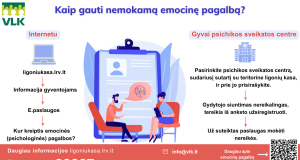 Ligonių kasos primena, kur kreiptis nemokamos pagalbos dėl psichikos sveikatos