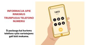 Pradeda veikti trumpasis numeris 1855, informuosiantis apie rinkimus