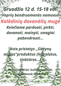 Kalėdinių dovanėlių mugė @ Veprių bendruomenės namai