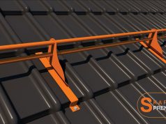 Vamzdinės sniego užtvaros visų tipų stogo dangoms