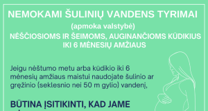 NVSC PRIMINIMAS PASITIKRINTI ŠULINIŲ IR GRĘŽINIŲ VANDENĮ