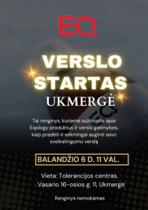 Eqology produktų ir verslo galimybių pristatymas @ Ukmergės tolerancijos centras