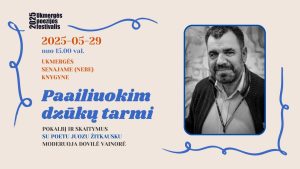 Susitikimas su poetu Juozu Žitkausku @ Ukmergės senasis (nebe) Knygynas