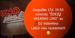 Šokių vakaras Uno @ Uno picerija