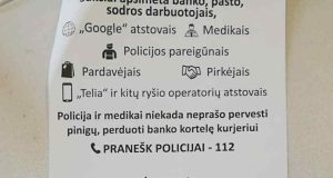 Nauja iniciatyva Ukmergėje – apsauga nuo sukčių per čekius!