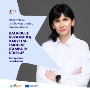 Mokymai: Kai viduje neramu: ką daryti su emocine įtampa ir stresu? @ Lyderių karta