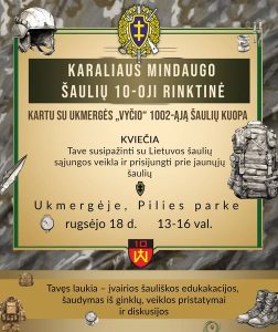 Atvirų durų diena Šaulių sąjungoje @ Ukmergės pilies parkas