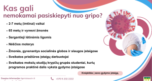 Gripo vakcina – jau Lietuvoje: kam laikas planuotis vizitą pas gydytoją?