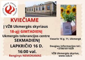 VŽB Ukmergės sk. gimtadienio šventė @ Ukmergės tolerancijos centras