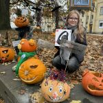 „Šviečiantys moliūgų žibintai” dalyviai, 2 vieta