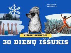 30 dienų ledinės eketės iššūkis prasideda naktinėmis maudynėmis sausio 18-ąją