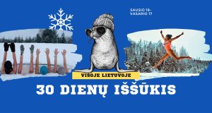 30 dienų ledinės eketės iššūkis prasideda naktinėmis maudynėmis sausio 18-ąją