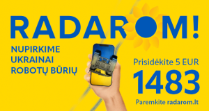 „RADAROM’26“: per pirmąją akcijos savaitę – jau 1 mln. eurų Ukrainos gynybai