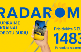 „RADAROM’26“: per pirmąją akcijos savaitę – jau 1 mln. eurų Ukrainos gynybai