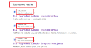 Sukčiai kuria netikras svetaines: įspėja saugotis paieškos sistemose rodomų nuorodų