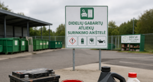 Vilniaus regione planuojama įrengti 8 naujas didelių gabaritų atliekų surinkimo aikšteles